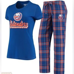 NY Islanders NHL Flannel PJ Set - Ladies XL - New!